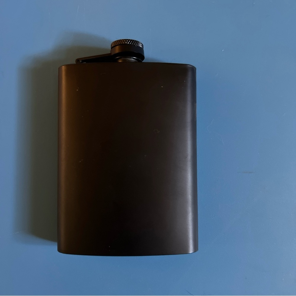 Matte Black Flask 8 OZ